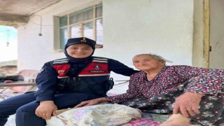 Jandarma yaşlı çınarları unutmadı
