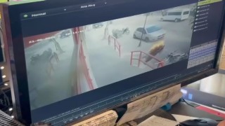 Jeneratör bir anda alev aldı, o anlar güvenlik kameralarına yansıdı