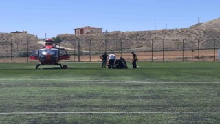 Kalp krizi geçiren hasta hava ambulansı ile Malatyaya sevk edildi