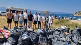 Kapıdağ Yarımadası Küçükovada 80 torba çöp toplandı