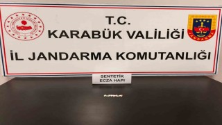 Karabükte 17 sentetik ecza ele geçirildi