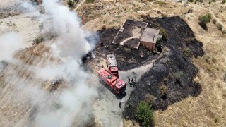 Karabükte anız yangını söndürüldü