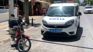 Karamanda çaldığı motosikletle kaza yapan şahıs yaralandı