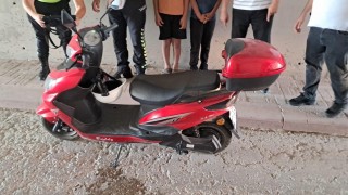 Karapınarda motosiklet devrildi: 1 yaralı