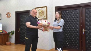 Kars Emniyet Müdürü Saka, özel güvenlik görevlilerini makamında ağırladı