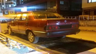 Kastamonuda drift atan sürücünün aracı trafikten men edildi