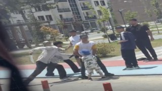 Kavga ettiği şahsa bacağından çıkardığı pala ile saldırdı