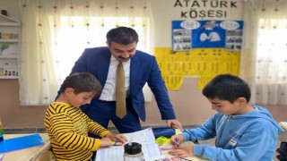 Kaymakam Akköz ve Başkan Elmadan Yalınçayır İlkokuluna ziyaret