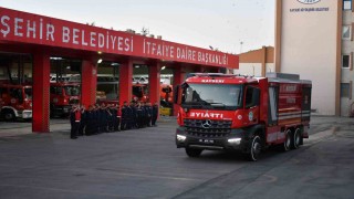 Kayseri itfaiyesi yangınla mücadele için Manisaya gitti