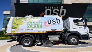 Kayseri OSB araç filosuna vakumlu yol süpürme aracı eklendi