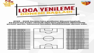Kayserispordan loca açıklaması: 23 Hazirana kadar yenileme işlemi yapılmalı