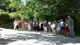 Kemerde mor turizm başladı