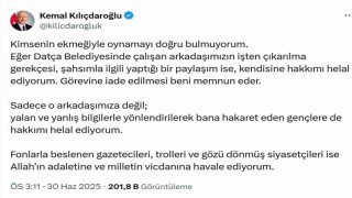 Kılıçdaroğlundan Datça Belediyesine çağrı