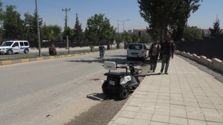 Kiliste 3 tekerlekli motosiklet devrildi: Sürücü ağır yaralandı