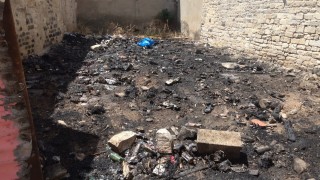 Kiliste metruk binada yangın