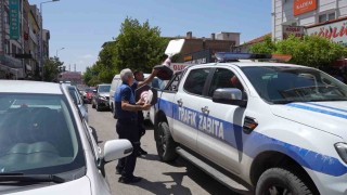 Kırıkkalede zabıtadan kaldırım ve yol işgali denetimi