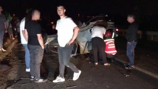 Kontrolden çıkan otomobil ters döndü: 2 yaralı