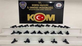 Konyada 50 adet ruhsatsız tabanca ele geçirildi
