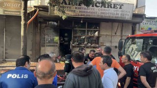 Konyada iş yerindeki yangın korkuttu