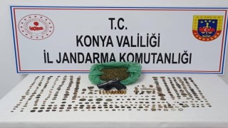 Konyada jandarmadan tarihi eser operasyonu