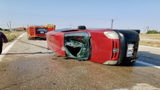 Konyada otomobil devrildi: 4 yaralı