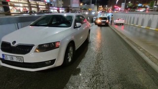 Köprülü kavşakta zincirleme trafik kazası