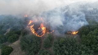 Kulada makilik alanda çıkan yangın kontrol altına alındı