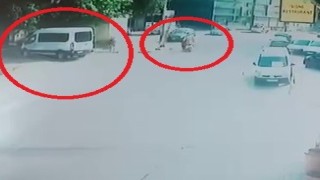 Kuryeye tekme tokat saldırı