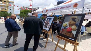 Lise öğrencilerinin sergisi büyük ilgi gördü