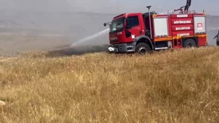 Mardinde ekili arazide çıkan yangın söndürüldü