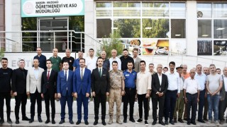 Mardinde görev süreleri sona eren kurum amirlerine veda yemeği