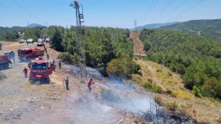 Marmaristeki orman yangını büyümeden söndürüldü