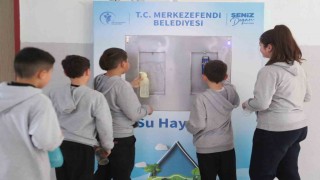 Merkezefendi Belediyesi 15 okula 30 steril içme suyu ünitesi yerleştirdi