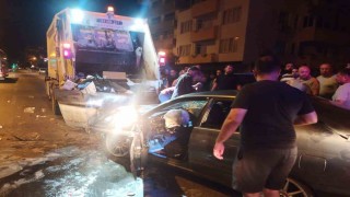 Mersinde alkollü sürücünün çöp aracına çarptığı kazada 1 temizlik personeli öldü 4ü yaralandı