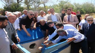 Merzifonda 2 köye kapalı sulama sistemi