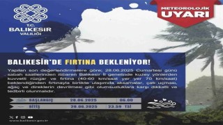 Meteorolojiden Balıkesire fırtına uyarısı