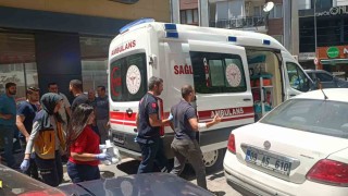 Motosiklet sürücüsünün öfkesi hastanelik etti
