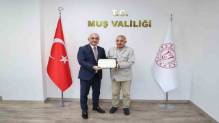 Muş Valiliği makam şoförü emekliye ayrıldı