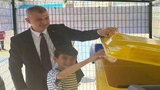 Öğrencilere sıfır atık eğitim sahası kuruldu