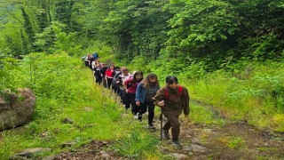 Orduda 62 dağcı, doğa yürüyüşü gerçekleştirdi
