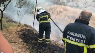 Otluk alanda çıkan örtü yangını büyümeden söndürüldü