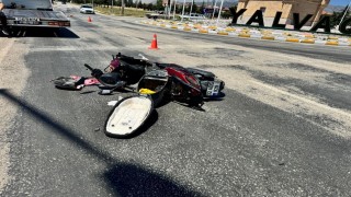 Otomobil ile motosiklet çarpıştı: 1 yaralı