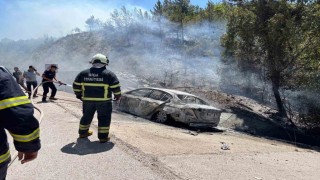 Otomobil istinat duvarına çarptı: Araçta sıkışan baba yanarak can verdi, anne ile oğlu yaralandı