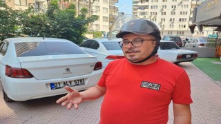Otomobil sürücüsüne ‘kask cezası şoku