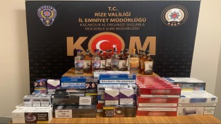 Rizede kaçakçılık operasyonu