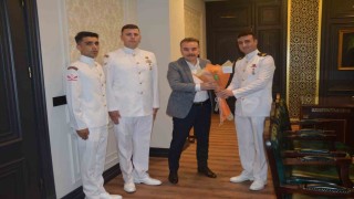 Sahil Güvenlik Komutanlığından Kaymakam Odabaşa kutlama ziyareti