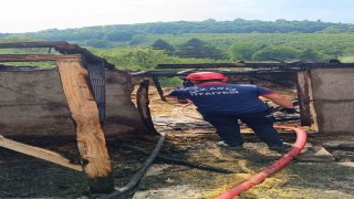 Sakaryada samanlık ve ahırda çıkan yangında 24 civciv telef oldu