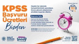Samsun Büyükşehirden gençlere KPSS ücreti desteği