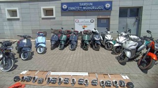 Samsun merkezli 6 ilde motosikletlerde usulsüz silindir hacmi artışı operasyonu: 12 gözaltı