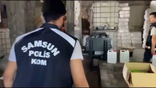 Samsun merkezli 8 ilde sahte alkol şebekesine operasyon: 4 ton etil ve metil alkol ele geçirildi